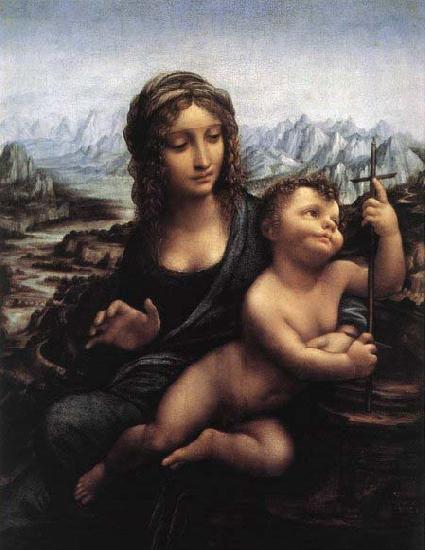 LEONARDO da Vinci Madonna with the Yarnwinder after 1510 Sweden oil painting art